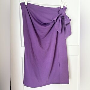 Kate Kasin Purple Pencil Skirt